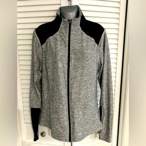 Tek Gear DryTek XL NWOT mineral black zip front performance jacket